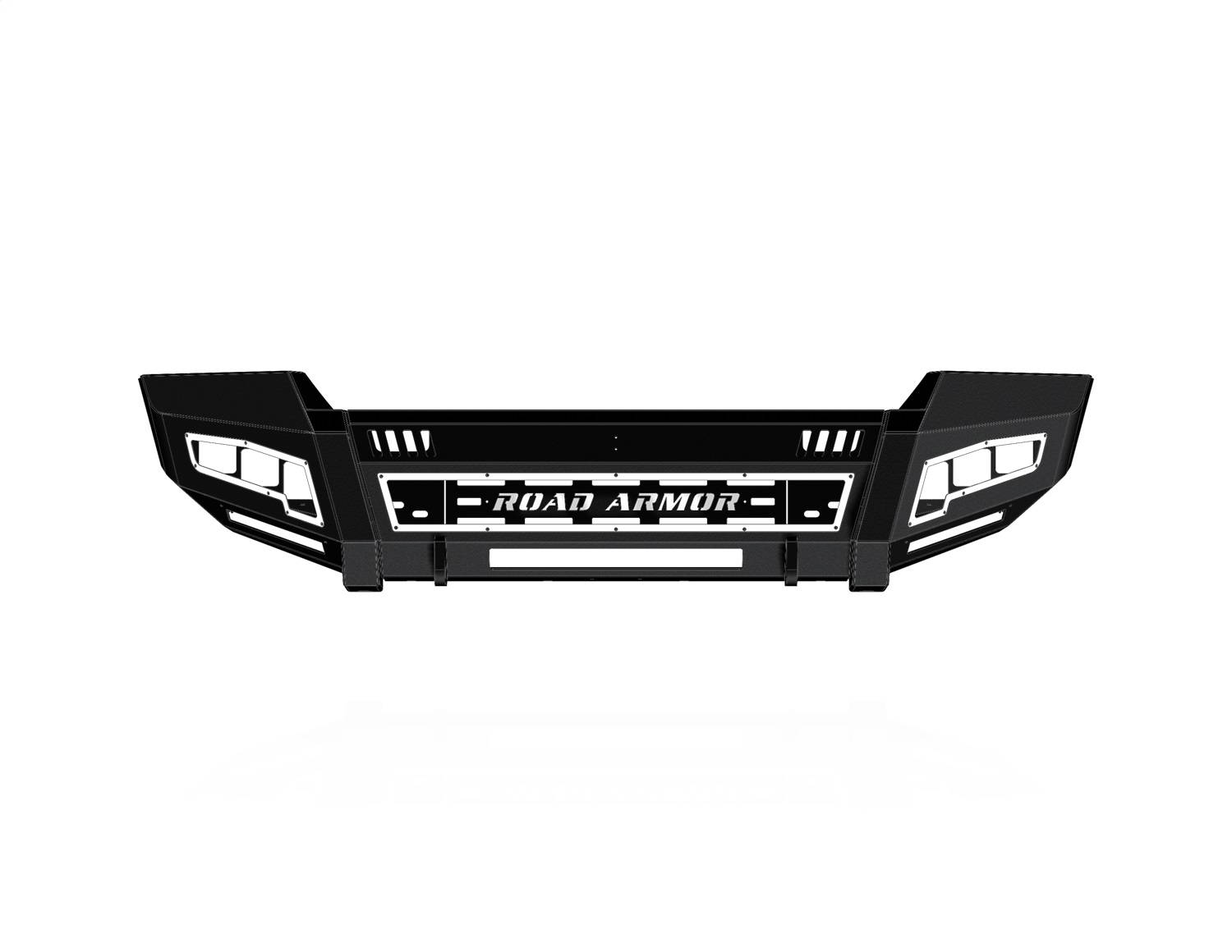 Road Armor 6114DF-B1-P3-MR-BH-B - 11-16 Ford F-450/550 iDentity FR Bumper Full Kit  - Black Light Tex