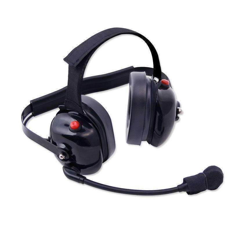 Rugged Radios H60-BLK - H60 Dual Radio Behind the Head (BTH) Headset - Black