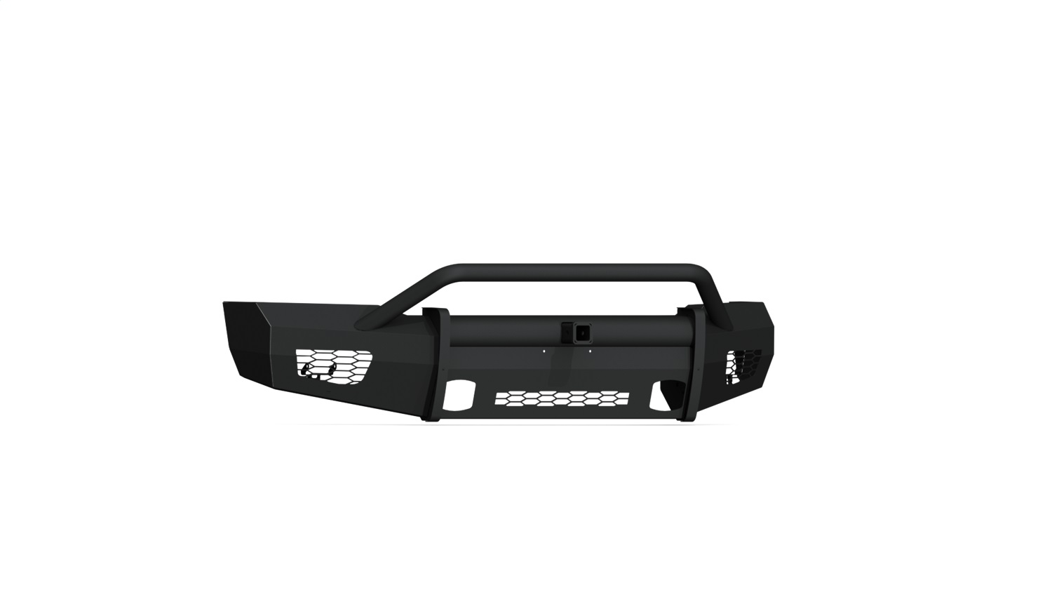 Road Armor 6181VF24B - 18-20 Ford F-150 Vaquero Front Bumper w/Pre-Runner Guard 2in Receiver - Tex Blk