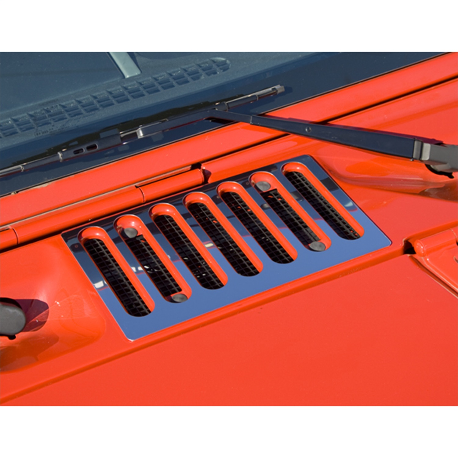 Rugged Ridge 11117.05 - 07-18 Jeep Wrangler JK Stainless Steel Cowl Vent Cover Rugged Ridge 11117.05 - 07-18 Jeep Wrangler JK Stainless Steel Cowl Vent Cover