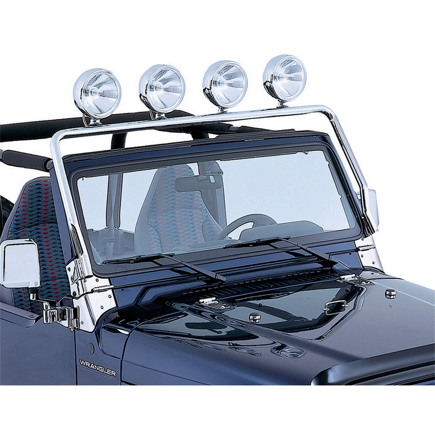Rugged Ridge 11138.01 - 97-06 Jeep Wrangler TJ Stainless Steel Full Frame Light Bar