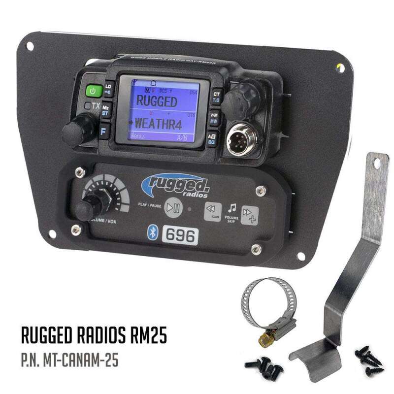Rugged Radios MT-CANAM-25 - Can-Am Commander Intercom and Radio Mount Rugged GMR25 Rugged Radios MT-CANAM-25 - Can-Am Commander Intercom and Radio Mount Rugged GMR25