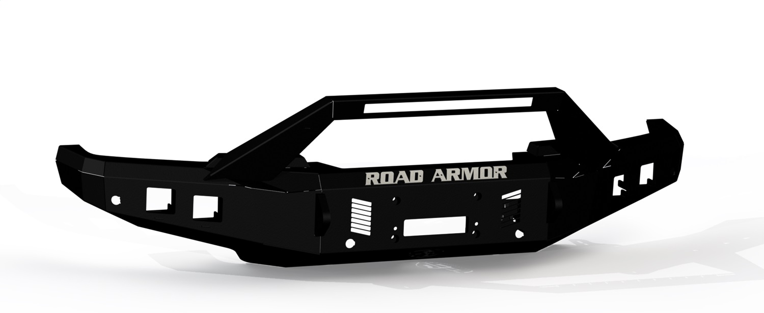 Road Armor 6232F3B - 23-24 Ford F-250 Stealth Front Winch Bumper Sheet Metal Pre-Runner Guard - Texture Black