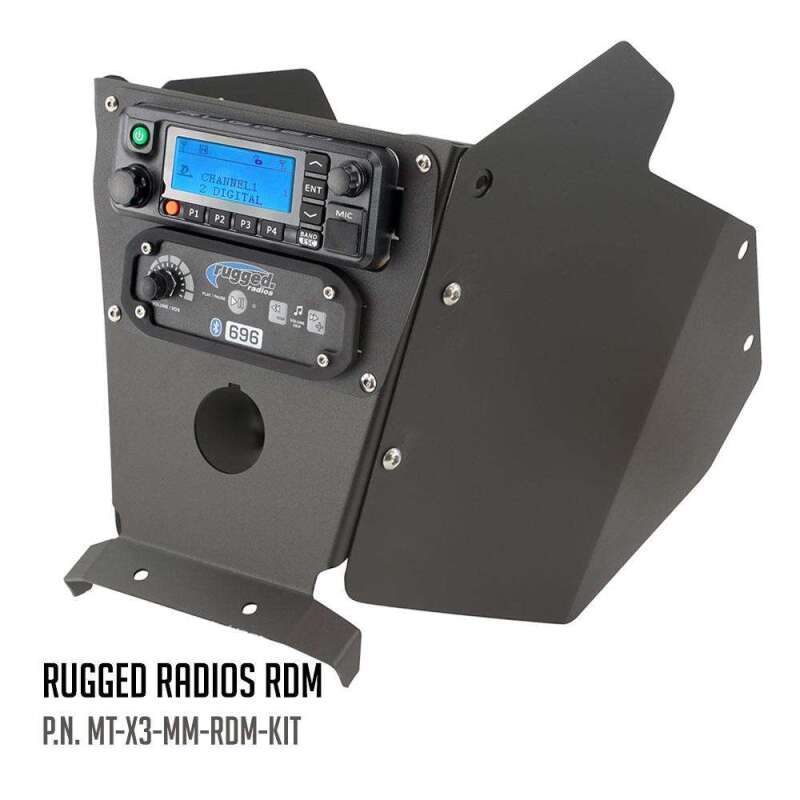 Rugged Radios MT-X3-MM-KIT-RDM - Can-Am X3 Mounting Kit with Multi Mount and Side Panels Rugged RDM
