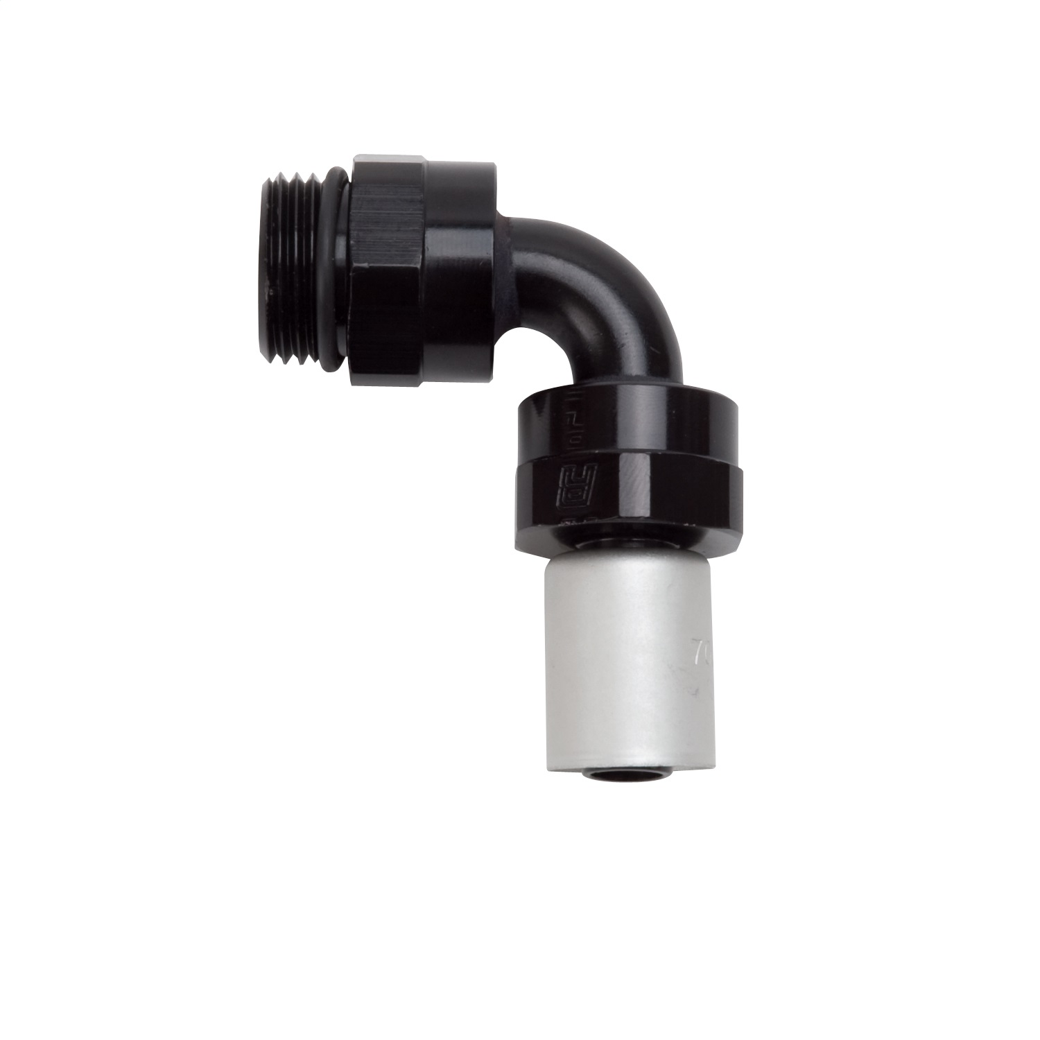 Russell 610840 - Performance -8 SAE Port Male to -8 AN Hose 90 Degree Crimp On Hose End - Black Anodized Russell 610840 - Performance -8 SAE Port Male to -8 AN Hose 90 Degree Crimp On Hose End - Black Anodized