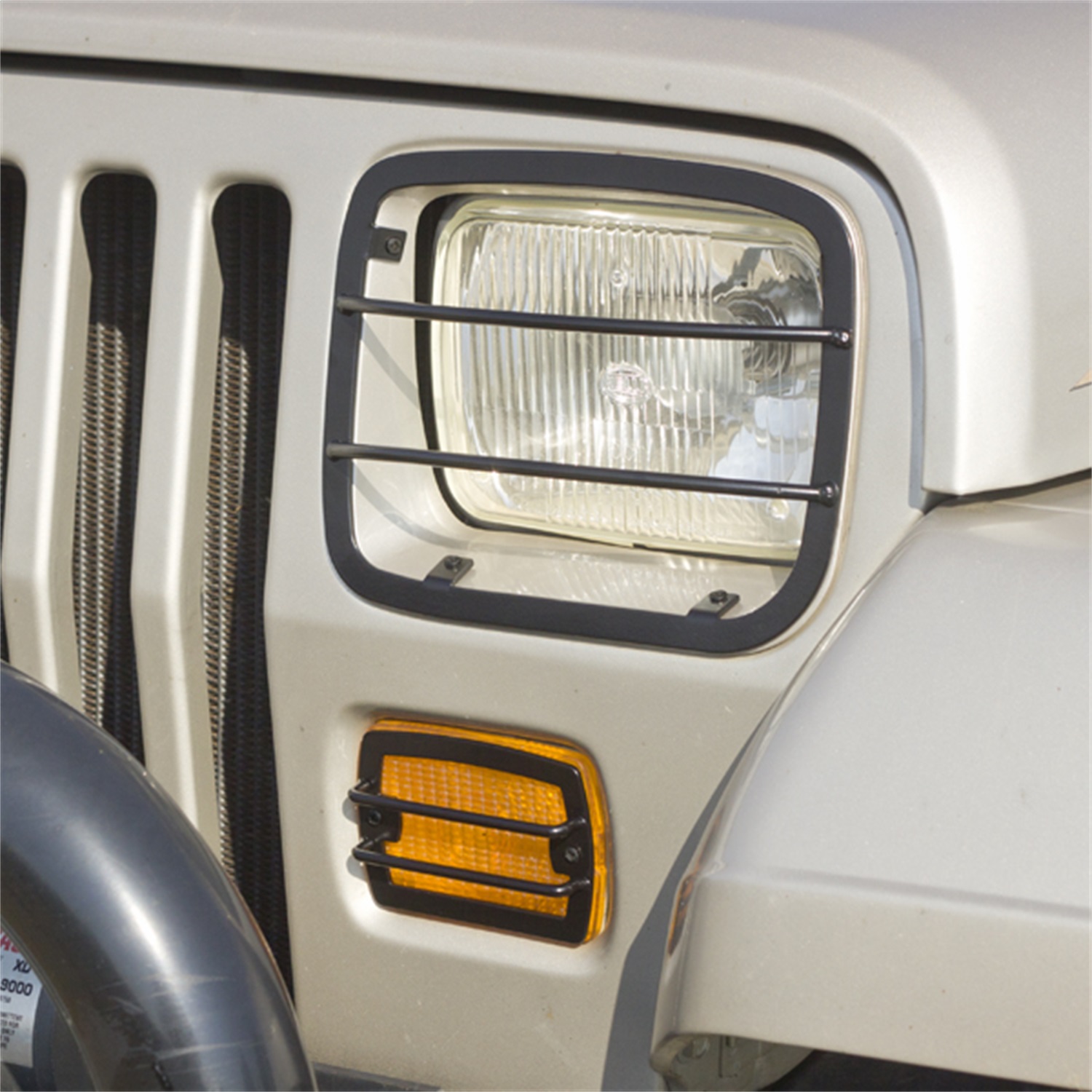 Rugged Ridge 11230.02 - 87-95 Jeep Wrangler YJ Headlight & Turn Signal Euro Guard Set Rugged Ridge 11230.02 - 87-95 Jeep Wrangler YJ Headlight & Turn Signal Euro Guard Set