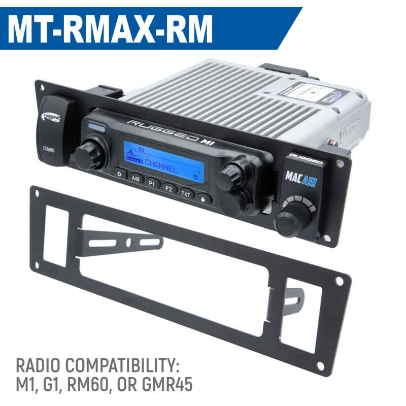 Rugged Radios MT-RMAX-25 - Yamaha Wolverine RMAX Mount - Mobile Radio and Rocker Switches GMR25 / ABM25 / RM-25WP