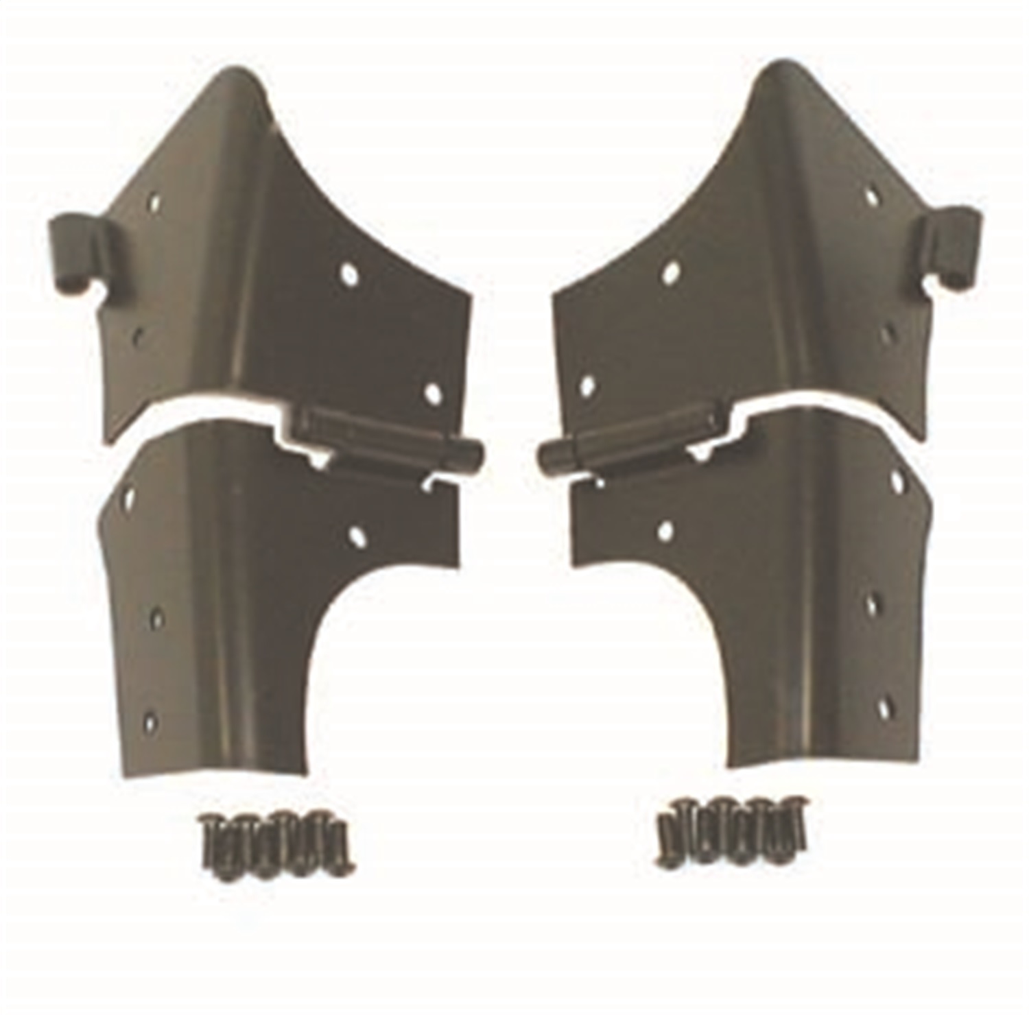 Rugged Ridge 11209.02 - 97-06 Jeep Wrangler TJ Black Windshield Hinges