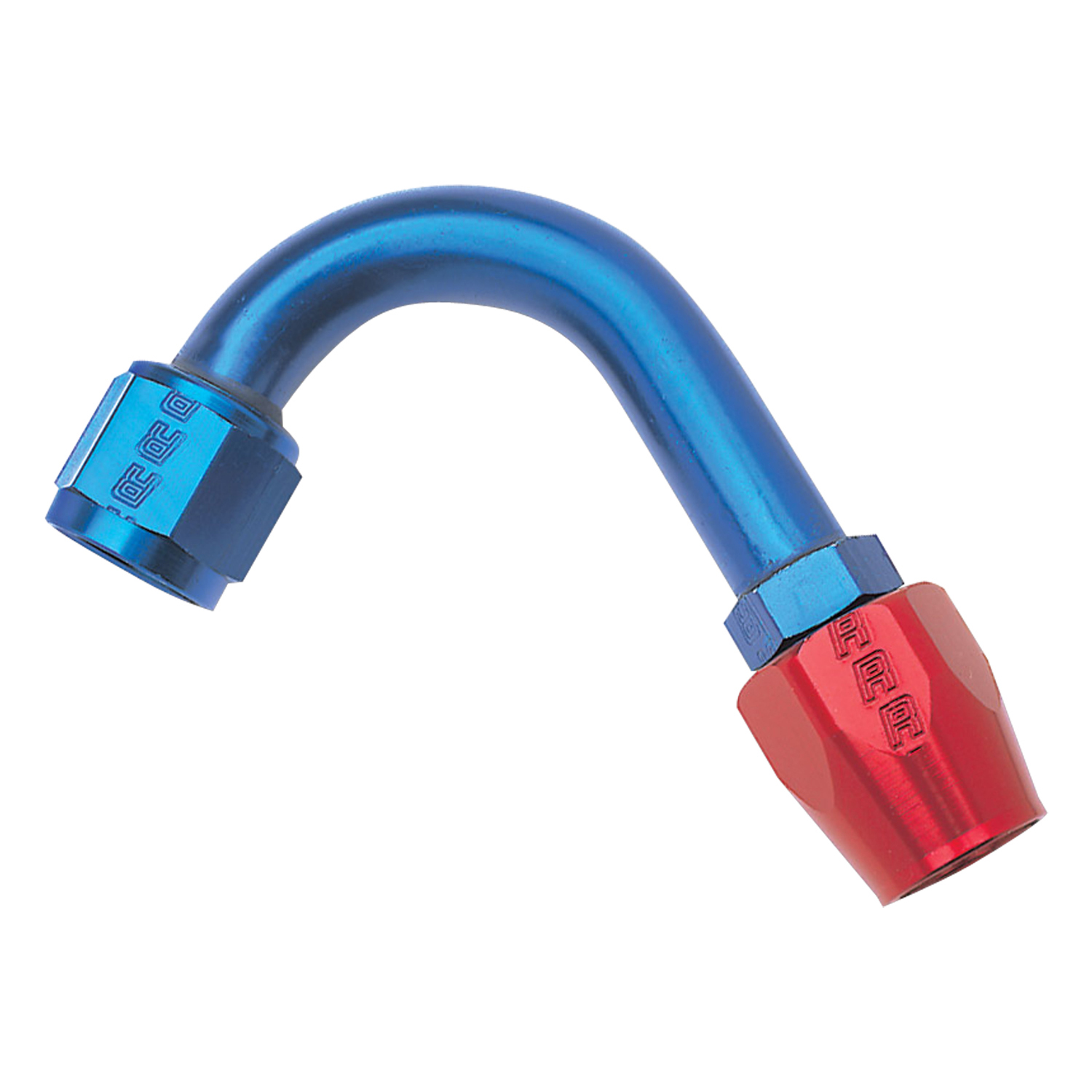 Russell 610240 - Performance -10 AN Red/Blue 120 Degree Full Flow Hose End (1-1/4in Centerline Radius) Russell 610240 - Performance -10 AN Red/Blue 120 Degree Full Flow Hose End (1-1/4in Centerline Radius)