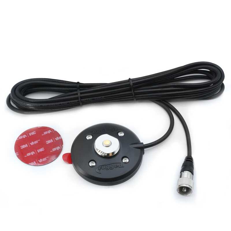 Rugged Radios NMO-STICK-ON - NMO - Adhesive Antenna Mount with 15 Coax Cable Rugged Radios NMO-STICK-ON - NMO - Adhesive Antenna Mount with 15 Coax Cable