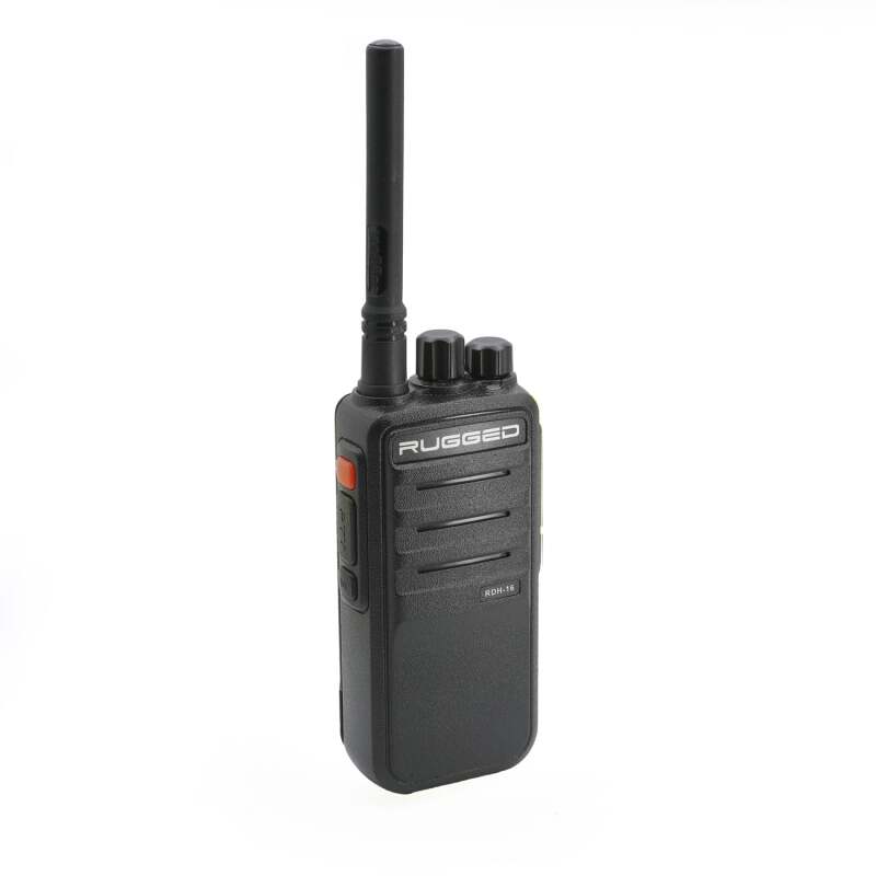 Rugged Radios RDH16-U - Rugged RDH16 - Business Band Two Way Handheld Radio - Digital and Analog UHF / Black