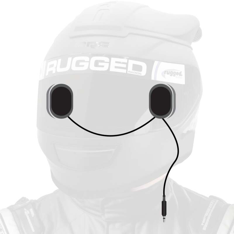 Rugged Radios PRO-POD - Alpha Audio Speaker Pods - Velcro Mounting and Gel Ear Pods - Stereo & Mono 3.5mm