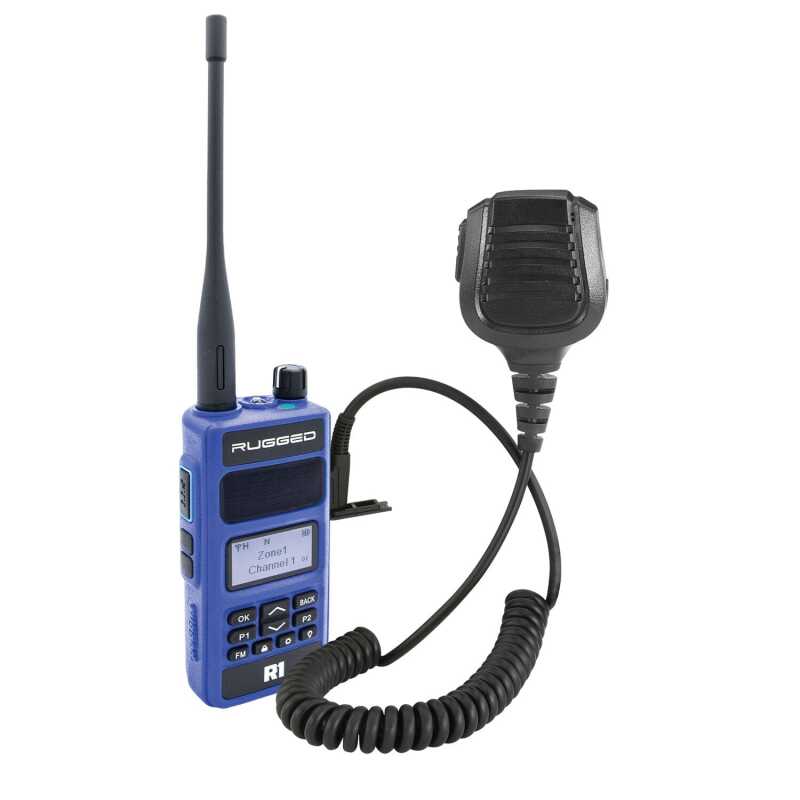 Rugged Radios R1-G - BUNDLE - Rugged R1 - Business Band Two Way Handheld Radio - with Hand Mic