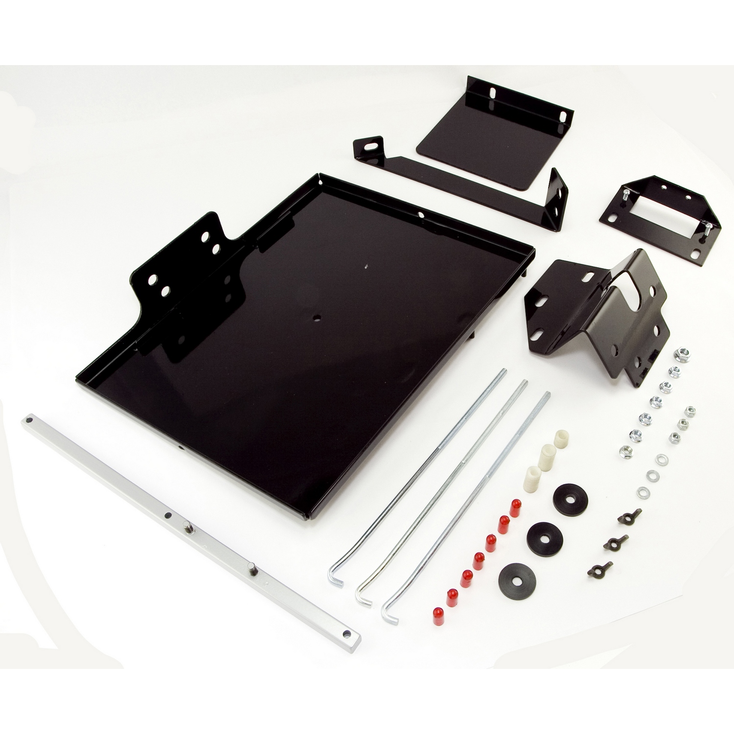 Rugged Ridge 11214.5 - Dual Battery Tray; 76-90 Jeep CJ/Wrangler YJ Rugged Ridge 11214.5 - Dual Battery Tray; 76-90 Jeep CJ/Wrangler YJ