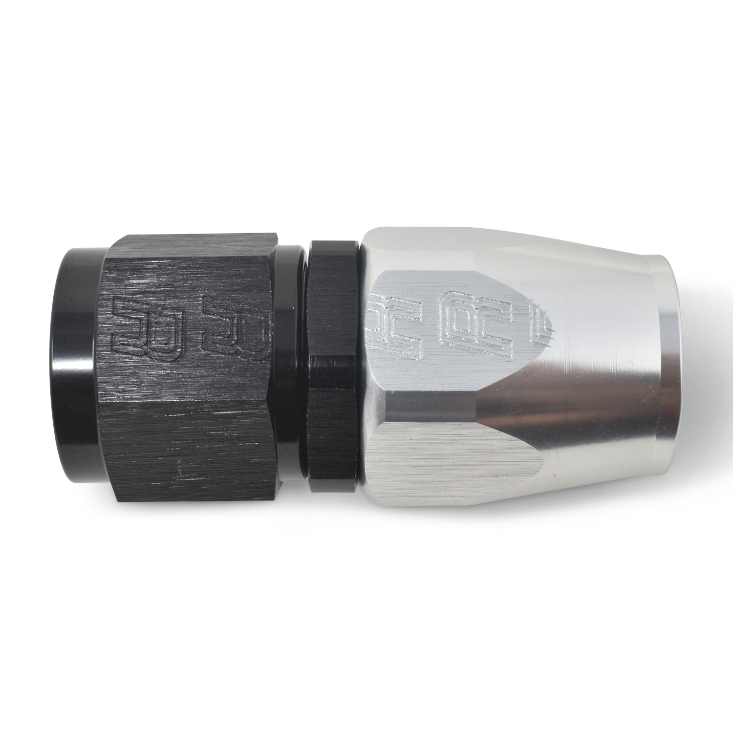 Russell 610043 - Performance -10 AN Black/Silver Straight Full Flow Hose End