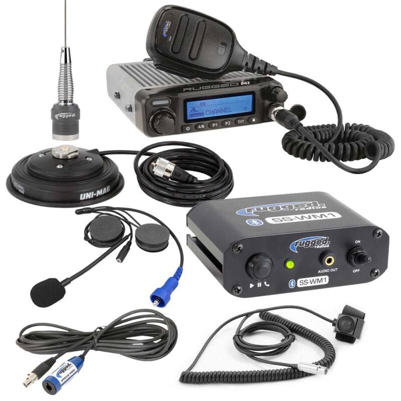 Rugged Radios SS-WM1-M1-HK - SS-WM1 Single Seat Kit with Digital Radio Helmet Kit