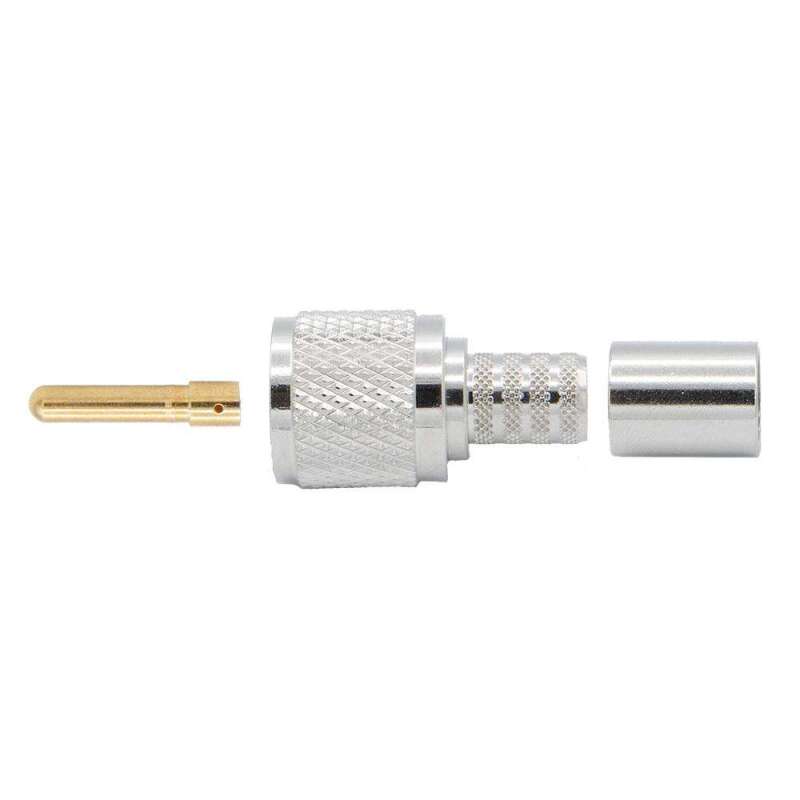 Rugged Radios UHF-CONN-M-LMR400 - Crimp-on Male PL-259 UHF Connector for Rugged LMR400-UF - RG8 Cable