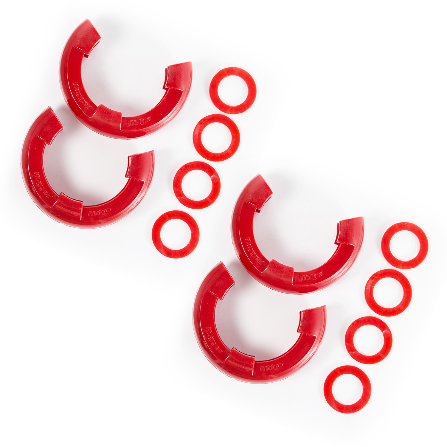 Rugged Ridge 11235.71 - D-Ring Isolator Kit, Red 2 Pair, 7/8 inch Rugged Ridge 11235.71 - D-Ring Isolator Kit, Red 2 Pair, 7/8 inch