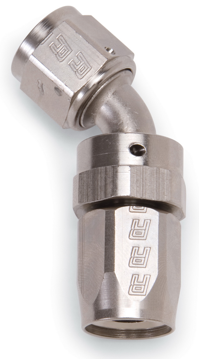 Russell 613101 - Performance -8 AN Endura 45 Degree Full Flow Swivel Hose End Russell 613101 - Performance -8 AN Endura 45 Degree Full Flow Swivel Hose End