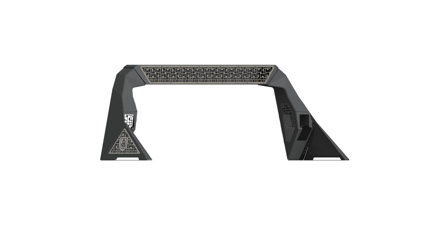 Road Armor 6992DHRP-C1-MD - 99-20 Ford F-250 iD Headache Rack w/Bedrail Pods/ 40in Center Light Pod/iD Raw Road Armor 6992DHRP-C1-MD - 99-20 Ford F-250 iD Headache Rack w/Bedrail Pods/ 40in Center Light Pod/iD Raw