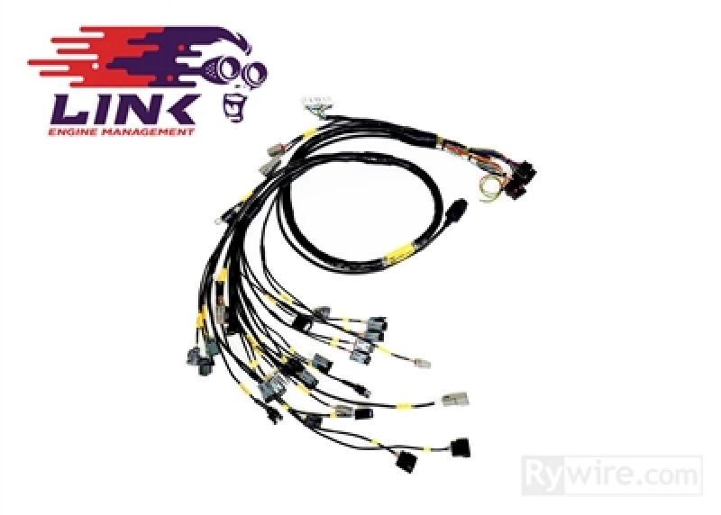 Rywire RY-B-LINK-G4 - Honda B w/Link G4 ECU Eng Harn w/OBD1 Alt/EV14 /AEM IAT/MAP (Adapt Req/Specify ECU D/S Only)