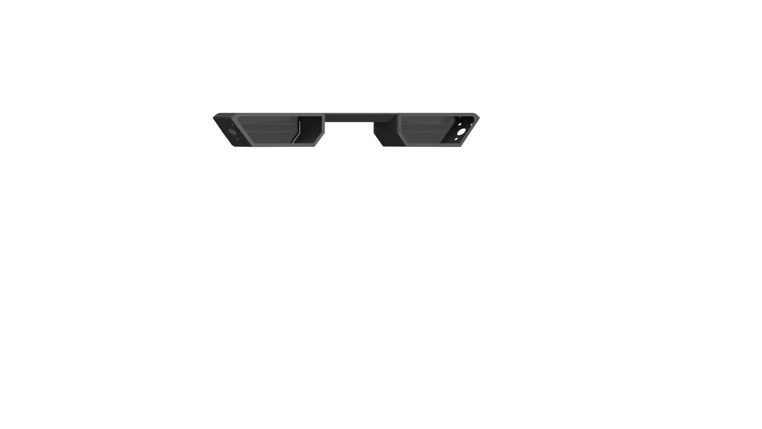 Road Armor DHRC2 - iDentity Headache Rack w/Dual 10in Center Light Pod/Brake Lamp Relief - Raw Road Armor DHRC2 - iDentity Headache Rack w/Dual 10in Center Light Pod/Brake Lamp Relief - Raw