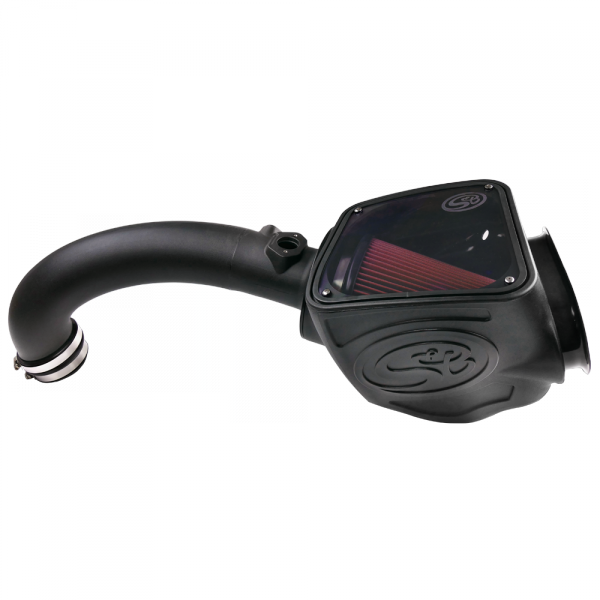 S&B 75-5082 - Cold Air Intake For 16-18 Nissan Titan, V8-5.0L Cummins Oiled Cotton Cleanable Red