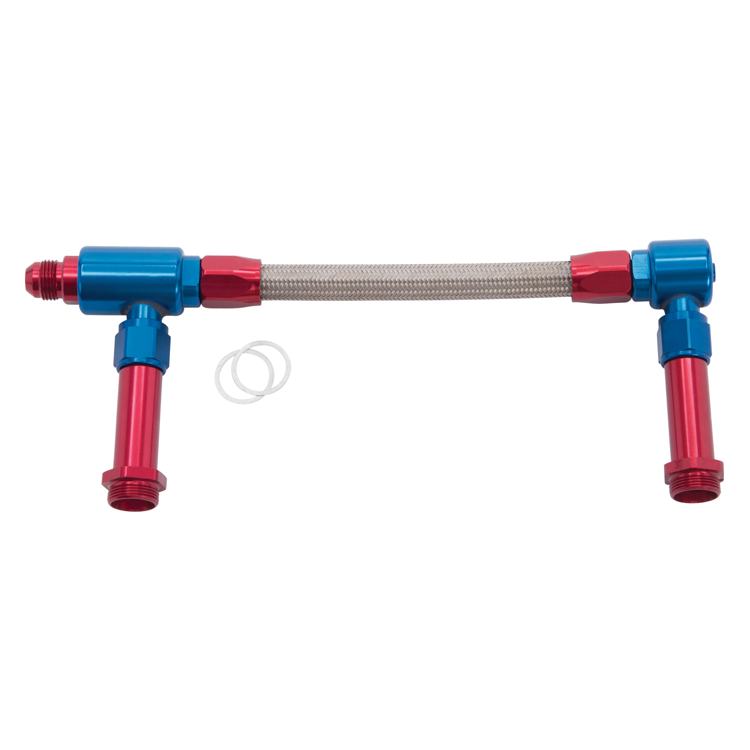 Russell 641270 - Performance -8 AN to -8 AN ProFlex Holley 4150 Dual Inlet Carb Kit (Red/Blue) Russell 641270 - Performance -8 AN to -8 AN ProFlex Holley 4150 Dual Inlet Carb Kit (Red/Blue)