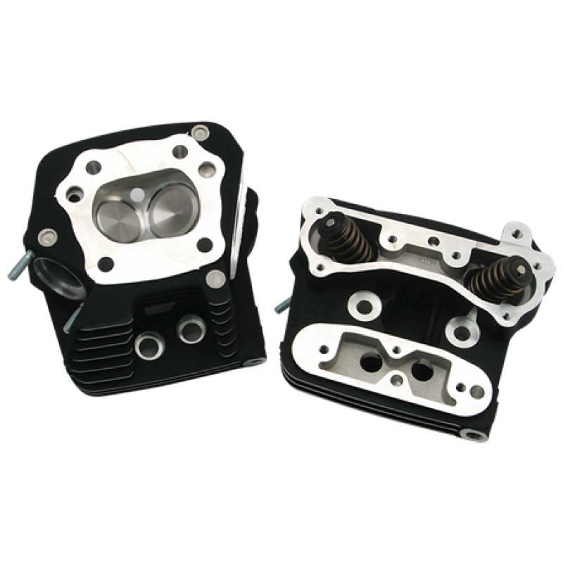 S&S Cycle 106-6064 - 84-99 Performance Replacement Low Compression 76cc Cylinder Heads - Wrinkle Black S&S Cycle 106-6064 - 84-99 Performance Replacement Low Compression 76cc Cylinder Heads - Wrinkle Black