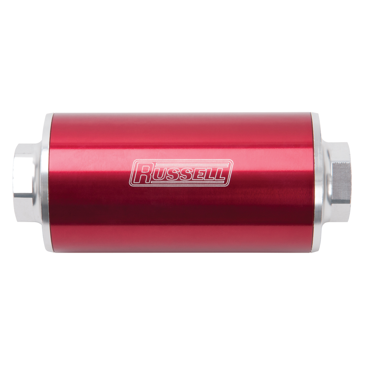 Russell 649251 - Performance Profilter Fuel Filter 6in Long 10 Micron -10AN Inlet -10AN Outlet - Red