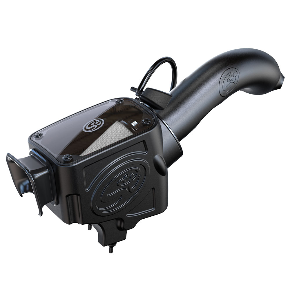 S&B 75-5129D - Cold Air Intake For 18-22 Jeep Wranlger JL 2.0L Turbo Dry Dry Extendable White S&B 75-5129D - Cold Air Intake For 18-22 Jeep Wranlger JL 2.0L Turbo Dry Dry Extendable White