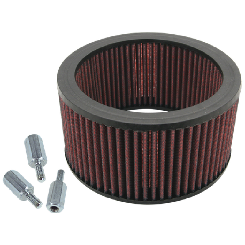 S&S Cycle 17-0045 - Super E/G Carbs High Flow Air Filter Kit w/ Spacers For S&S Teardrop Air Cleaner