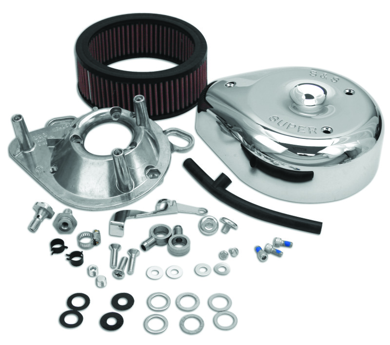 S&S Cycle 17-0403 - 99-06 BT Teardrop Air Cleaner Kit for Super E/G Carb S&S Cycle 17-0403 - 99-06 BT Teardrop Air Cleaner Kit for Super E/G Carb