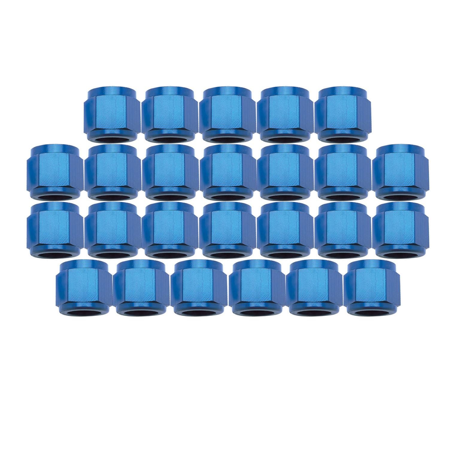 Russell 660558 - Performance BULK #3 TUBE COUPLING NUT BLUE ANODIZE Russell 660558 - Performance BULK #3 TUBE COUPLING NUT BLUE ANODIZE