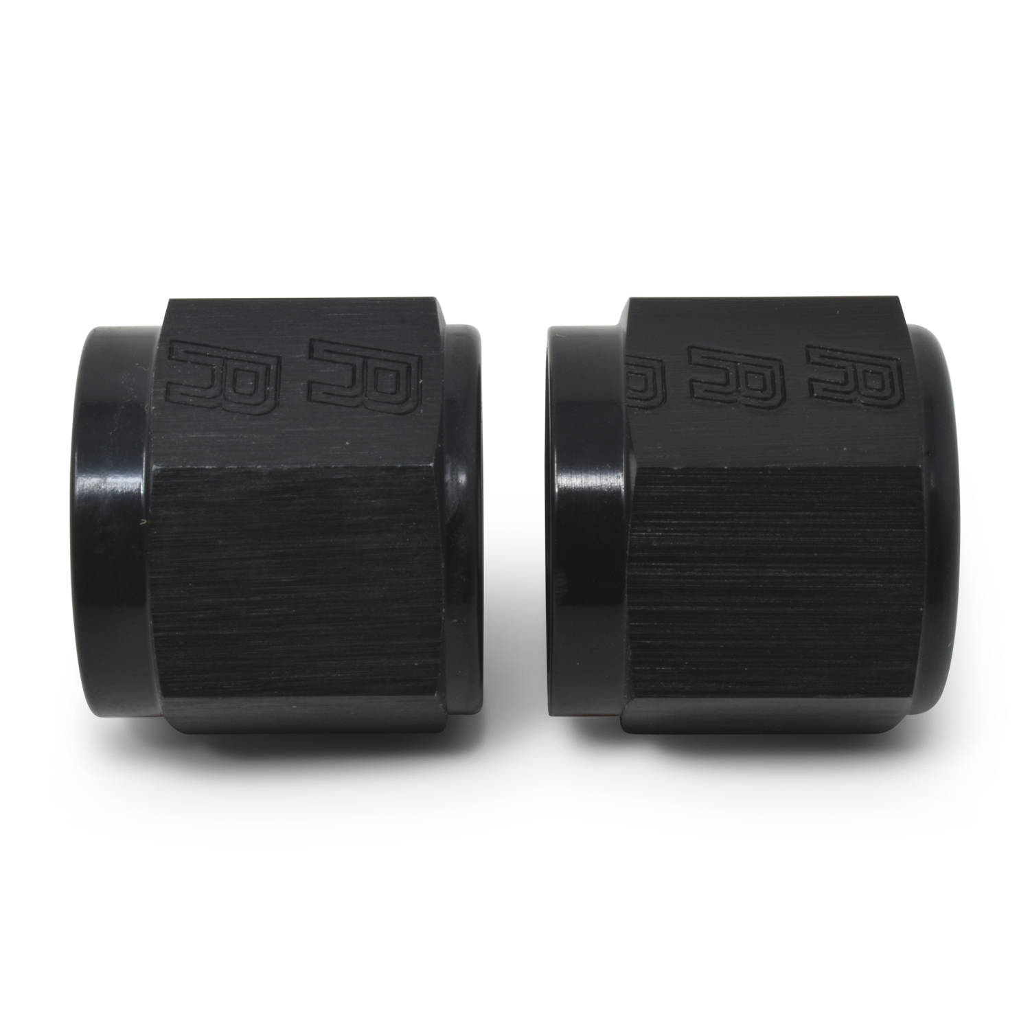 Russell 660563 - Performance -4 AN Tube Nuts 1/4in dia. (Black) (6 pcs.)