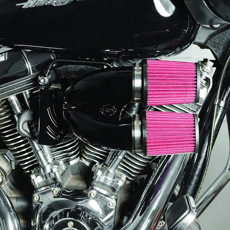 S&S Cycle 170-0637A - 08-16 Touring Models/16-17 ST Tuned Induction Kit - Gloss Black