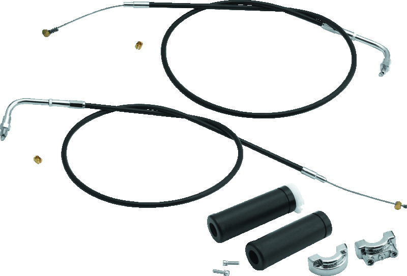 S&S Cycle 19-0482 - 1in Handlebars 2-Cable Throttle Assembly Cable - 42in