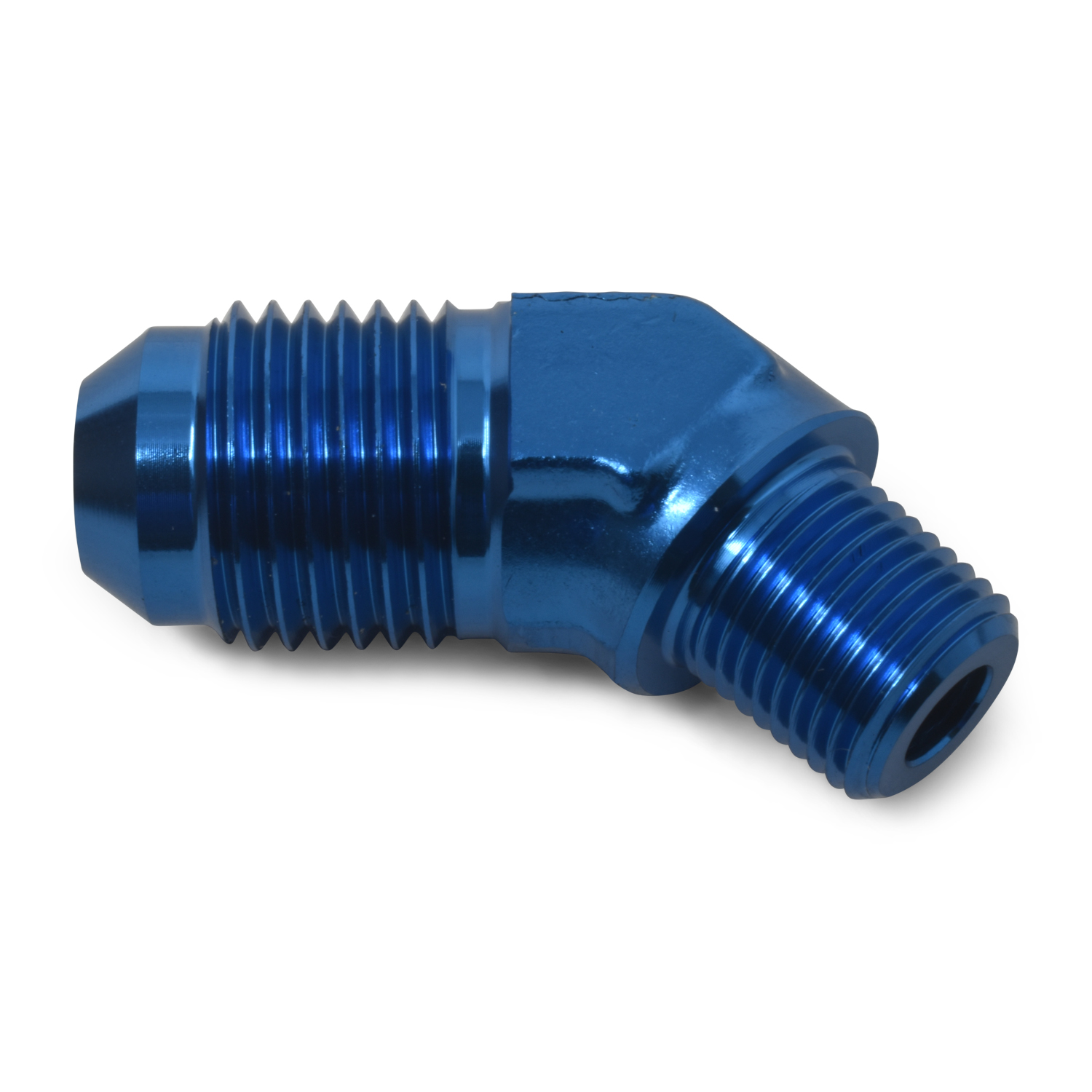Russell 660100 - Performance -6 AN to 1/8in NPT 45 Degree Flare to Pipe Adapter