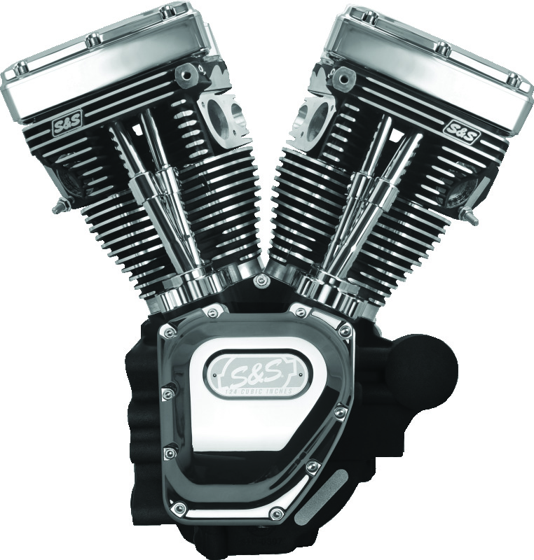 S&S Cycle 310-0882A - 06-17 Dyna T124 Engine - Wrinkle Black S&S Cycle 310-0882A - 06-17 Dyna T124 Engine - Wrinkle Black
