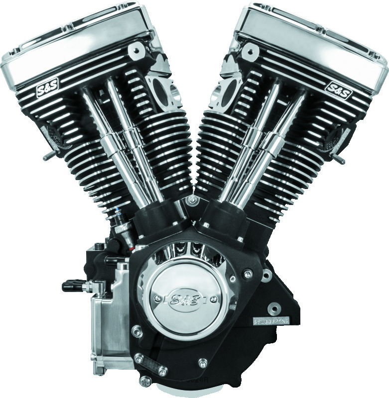 S&S Cycle 310-0766 - 84-99 BT V111 Long Block Engine - Wrinkle Black