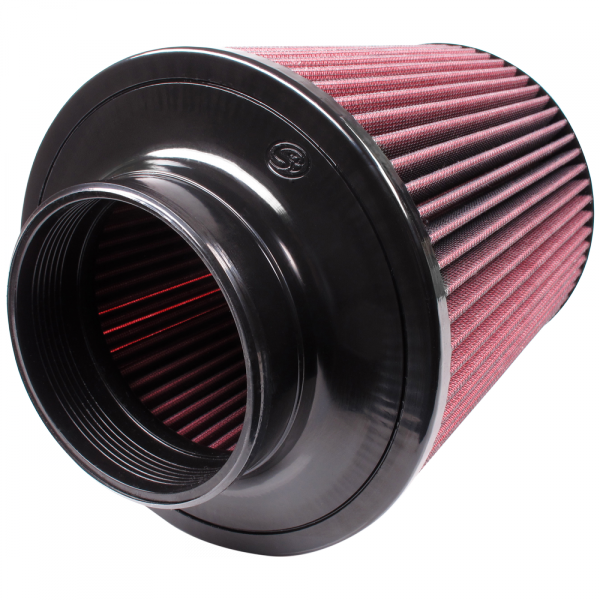 S&B CR-91002 - Air Filter for Competitor Intakes AFE XX-91002 Oiled Cotton Cleanable Red