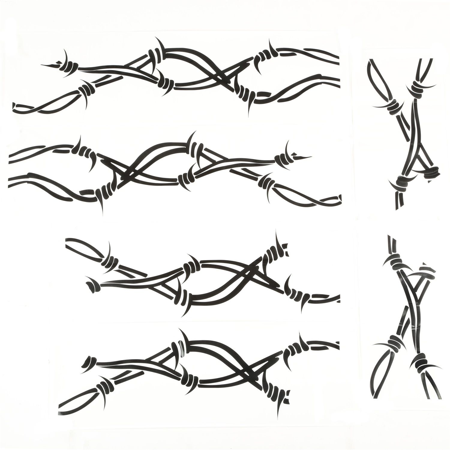 Rugged Ridge 12300.32 - Side Decals Pair Barbed Wire 07-18 Jeep Wrangler