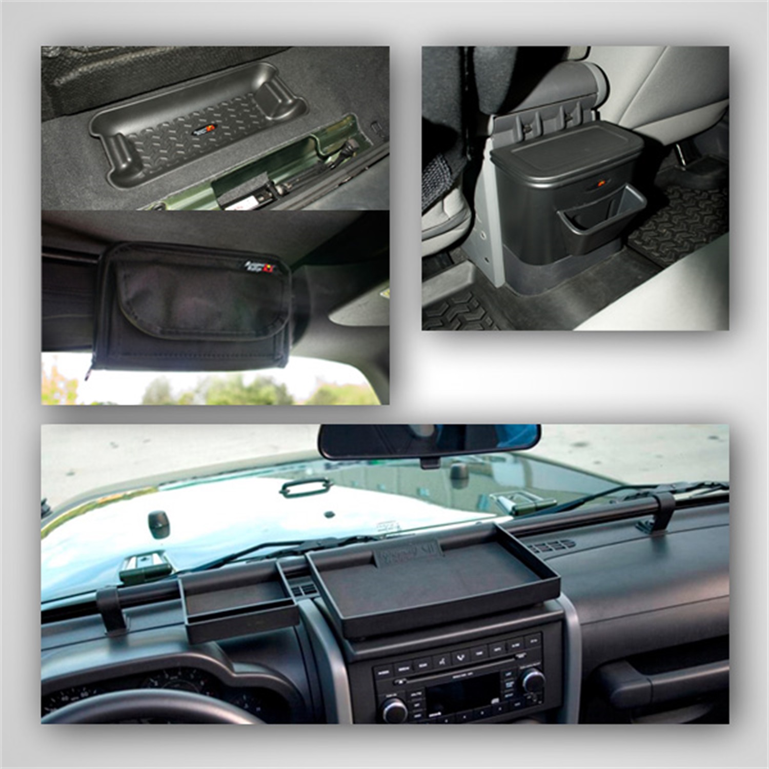 Rugged Ridge 12496.16 - Interior Storage Kit 07-10 Jeep Wrangler JK