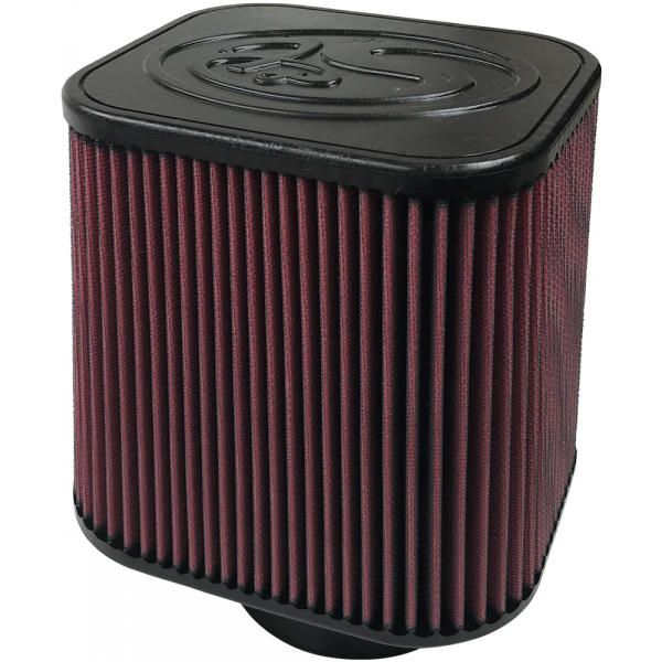 S&B KF-1000 - Air Filter For Intake Kits 75-1532, 75-1525 Oiled Cotton Cleanable Red