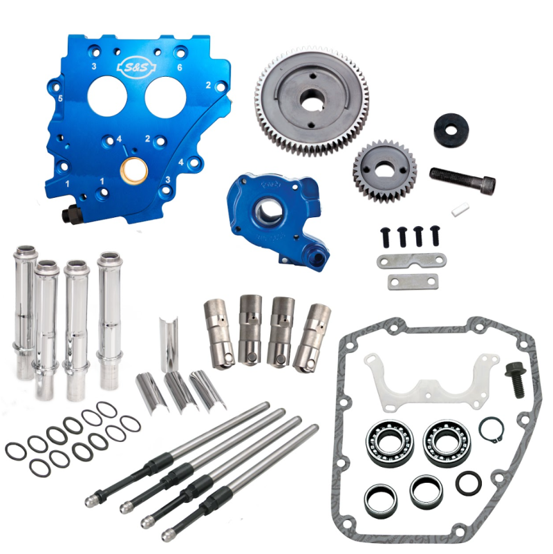 S&S Cycle 310-1267 - 99-06 BT Gear Drive Cam Chest Kit w/o Cam, w/ Chrome Pushrod Tubes S&S Cycle 310-1267 - 99-06 BT Gear Drive Cam Chest Kit w/o Cam, w/ Chrome Pushrod Tubes