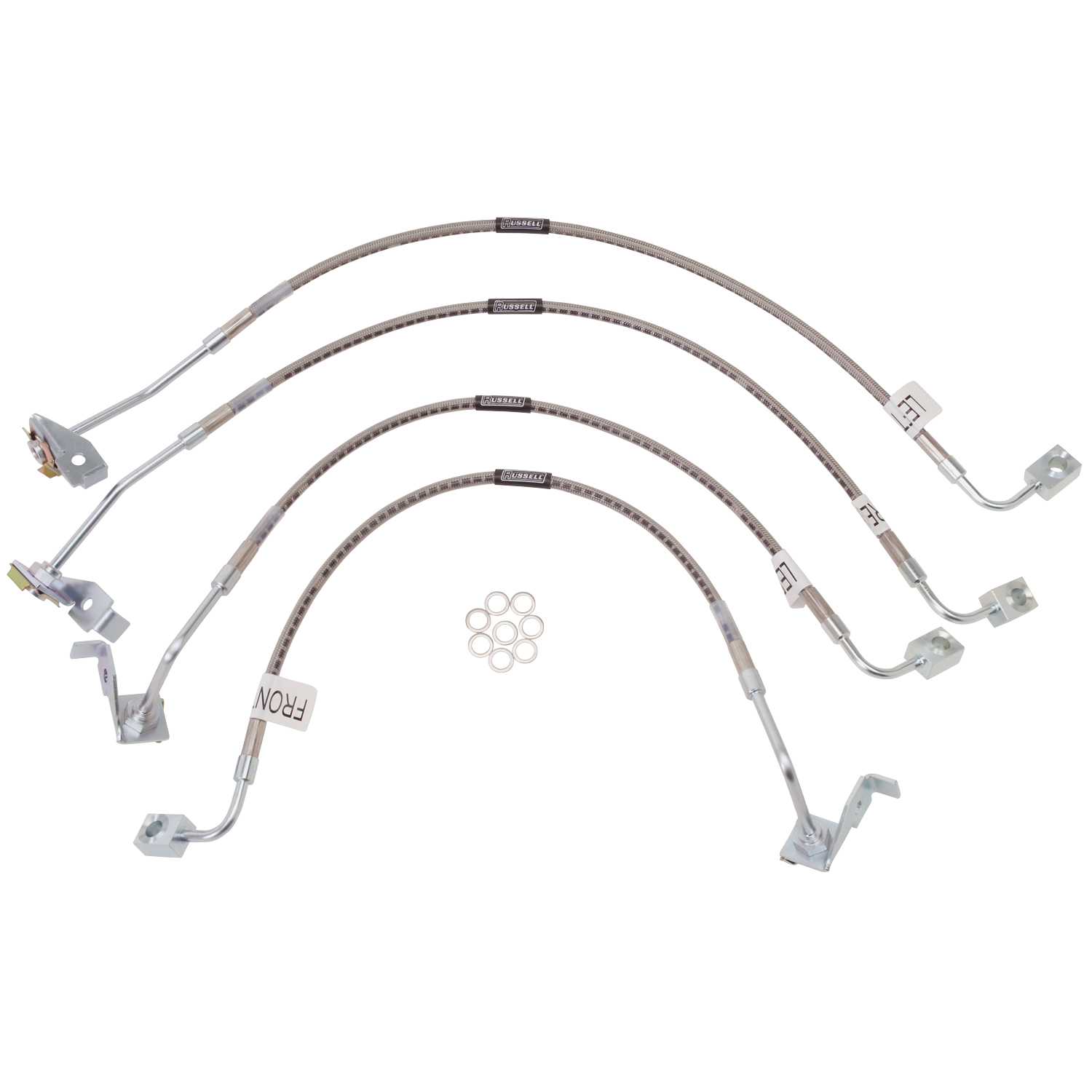 Russell 695970 - Performance 07-08 Jeep Wrangler JK with 6in Lift Brake Line Kit