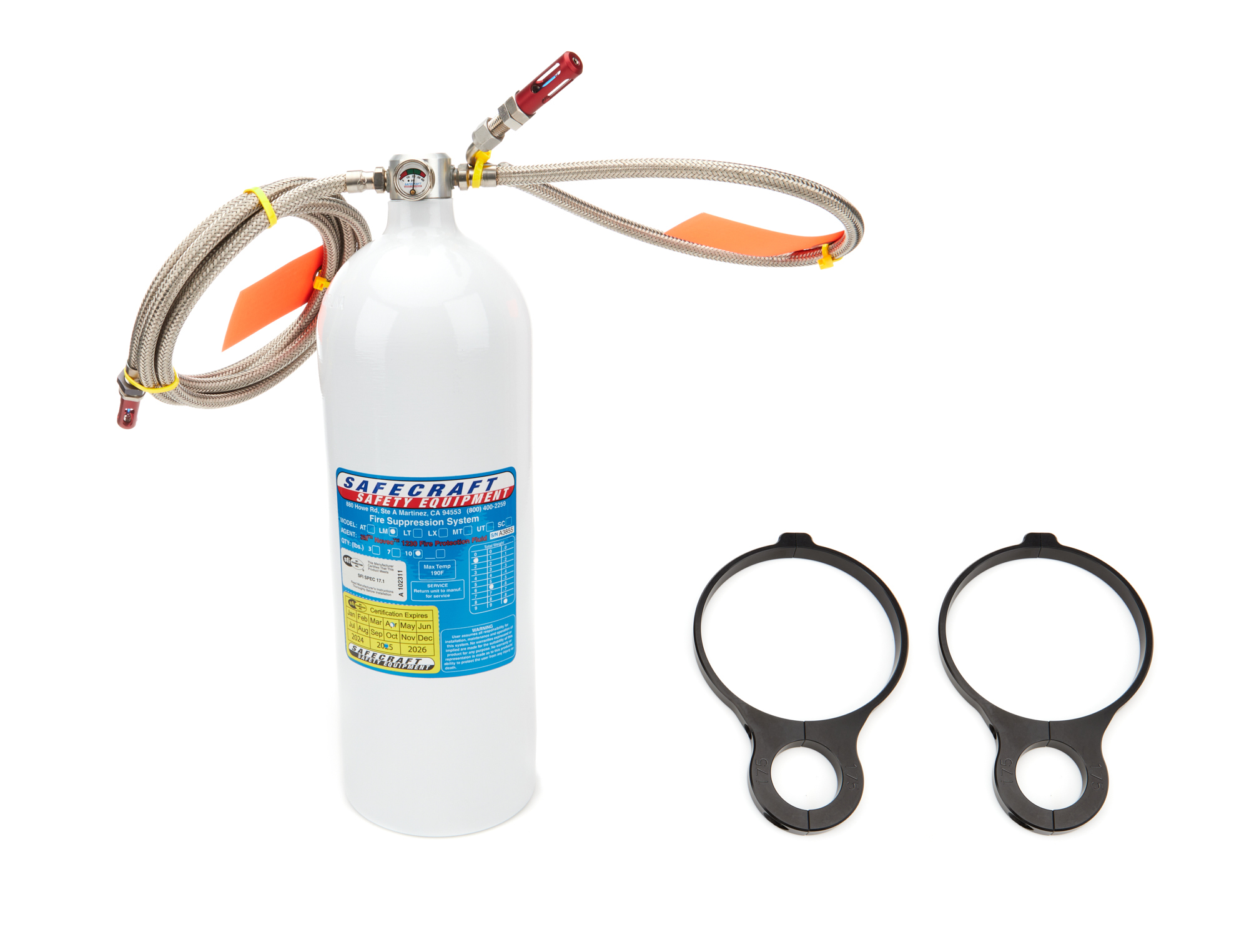 Safecraft LM10JHG-21-85-B - Fire System 10lbs Novec Automatic