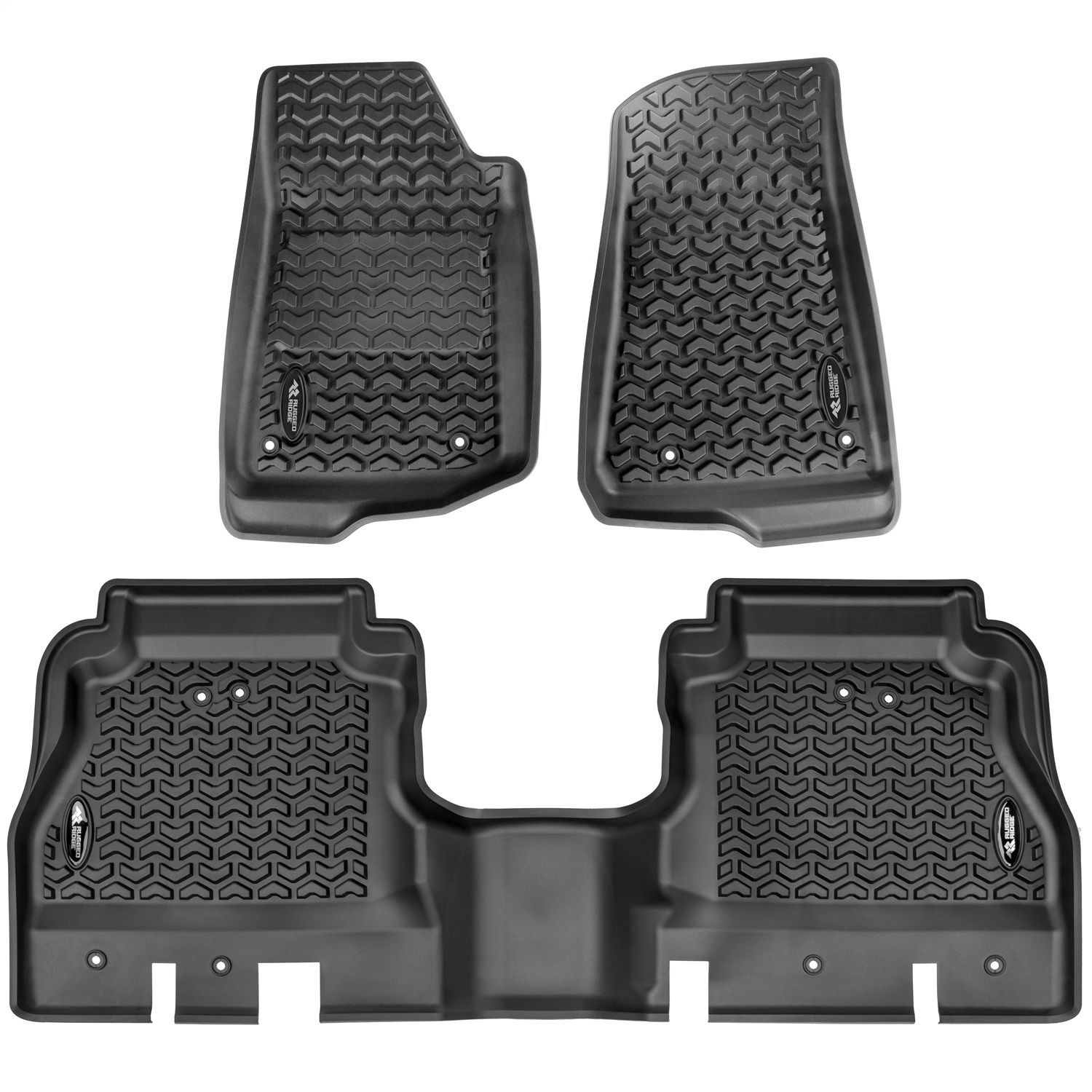 Rugged Ridge 12987.44 - Floor Liner Kit Black F/R 20-21 Jeep Gladiator (JT) Rugged Ridge 12987.44 - Floor Liner Kit Black F/R 20-21 Jeep Gladiator (JT)
