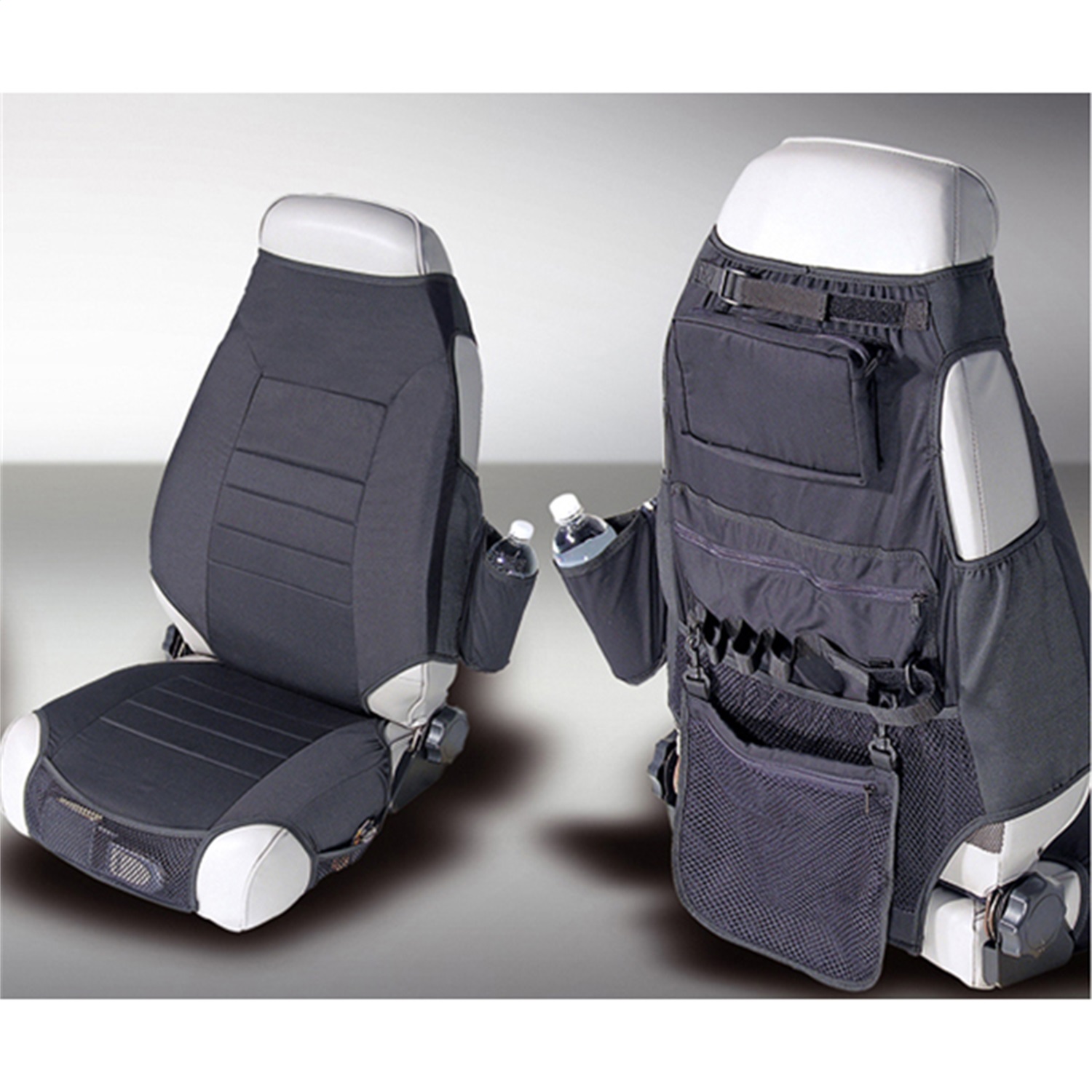 Rugged Ridge 13235.01 - Fabric Seat Protectors Black 76-06 Jeep CJ / Jeep Wrangler Rugged Ridge 13235.01 - Fabric Seat Protectors Black 76-06 Jeep CJ / Jeep Wrangler