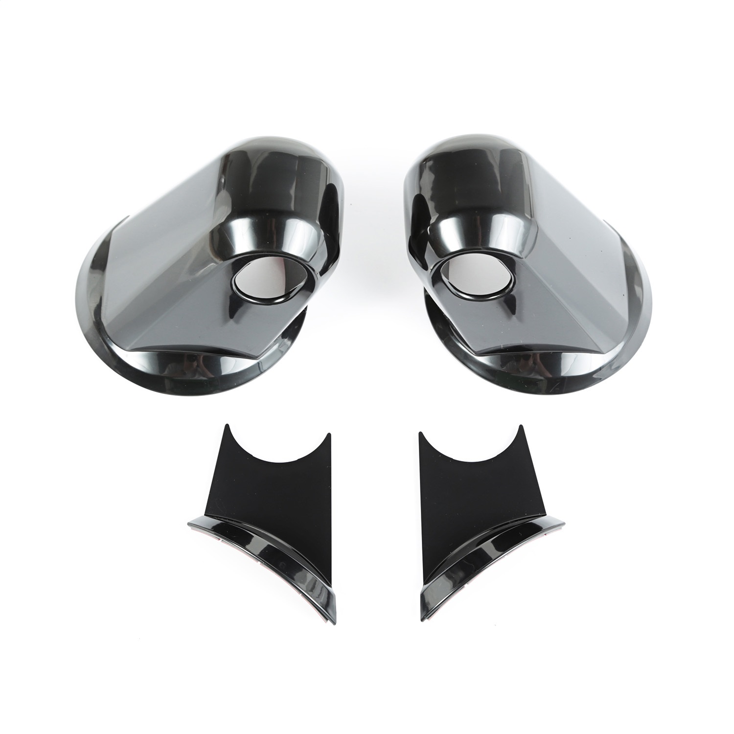 Rugged Ridge 13311.05 - Mirror Arm Covers Black Paintable 07-18 Jeep Wrangler JK